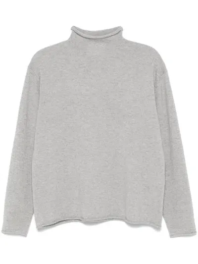 Lisa Yang Clio Cashmere Turtle-neck Sweater In Grey