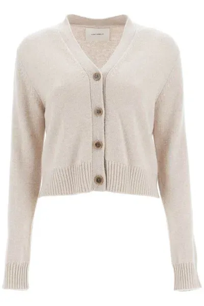 Lisa Yang 'cropped Cashmere Cardigan ' In Cream