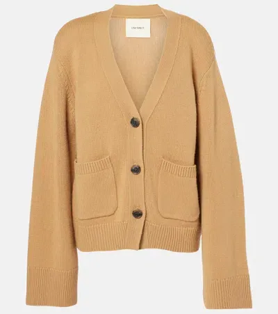 Lisa Yang Danni Cashmere Cardigan In Beige