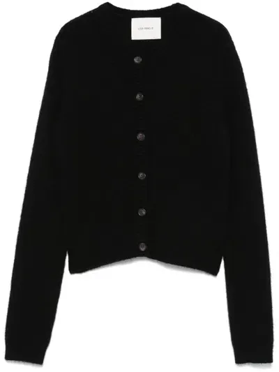 Lisa Yang The Abby Cashmere Sparkle Cardigan In Black