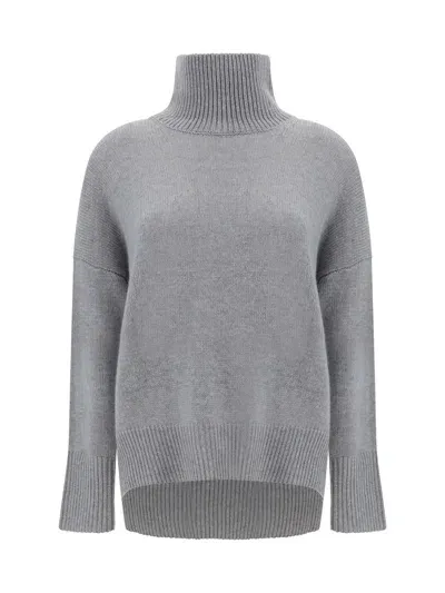 Lisa Yang Heidi Cashmere Turtle-neck Jumper In Grey