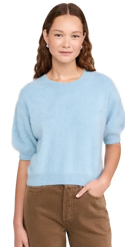 Lisa Yang Juniper Sweater Powder Blue Brushed