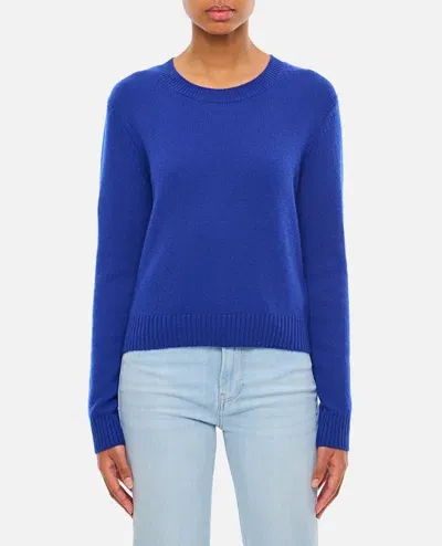 Lisa Yang Mable Roun Neck Cashmere Sweater In Blue