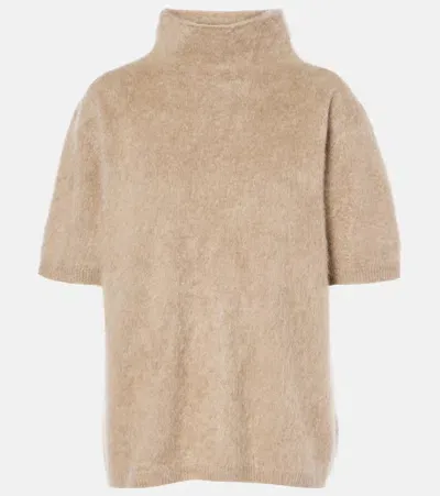 Lisa Yang Madelene Cashmere Top In Beige