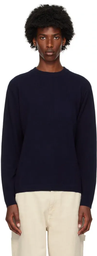 Lisa Yang Navy Mason Sweater In Na Navy