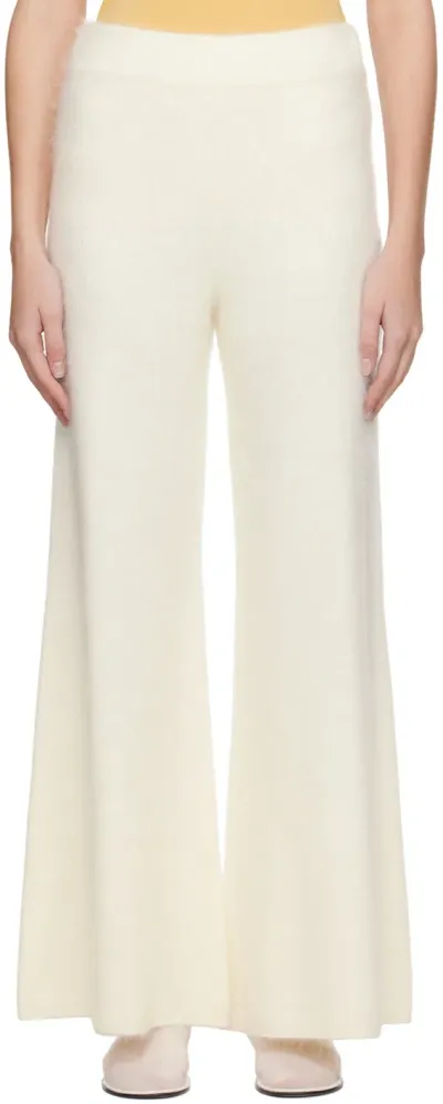 Lisa Yang Off-white Ellery Lounge Pants In Cz Cream Brushed