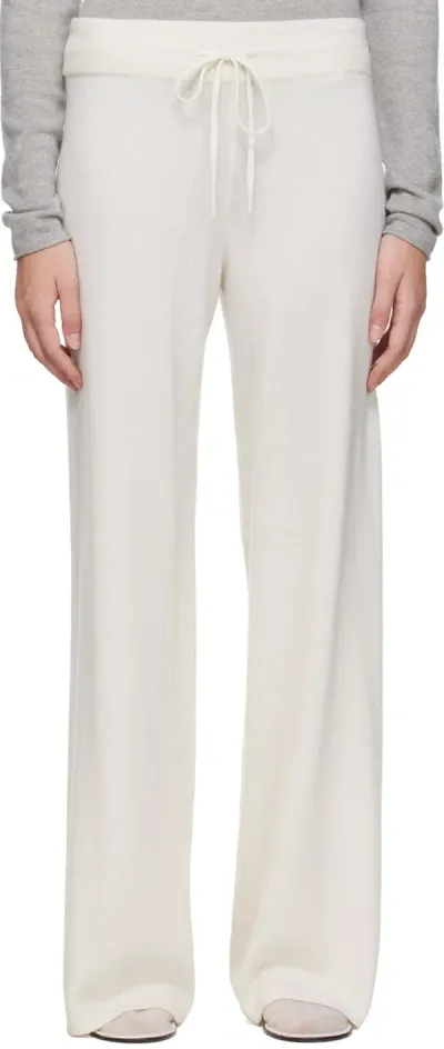 Lisa Yang Off-white Sofi Lounge Pants In Cr Cream