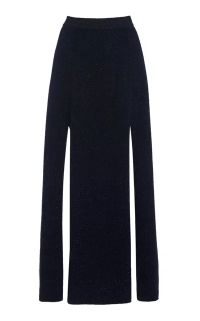 Lisa Yang Rena  Cashmere Maxi Skirt In Blue