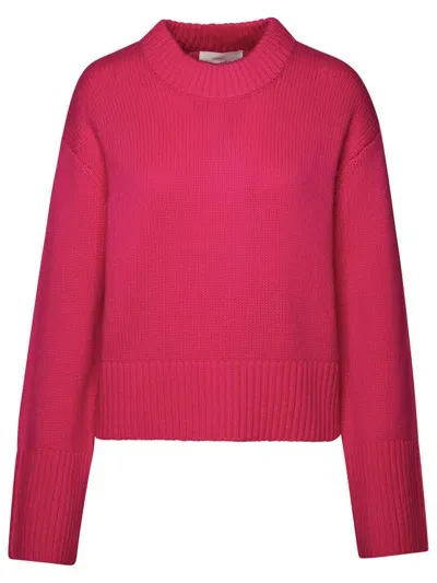 Lisa Yang 'sony' Cashmere Fuchsia Sweater In Pink