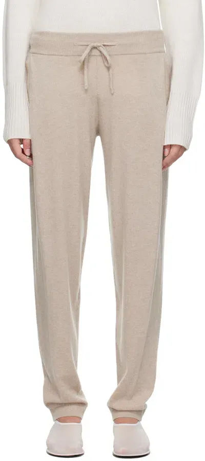 Lisa Yang Taupe Jo Lounge Pants In Sa Sand