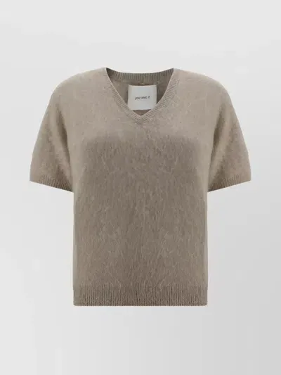 Lisa Yang Lovisa Sweater In Mole Brushed