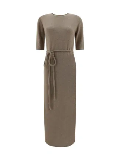 Lisa Yang Tilde Cashmere Long Dress In Beige