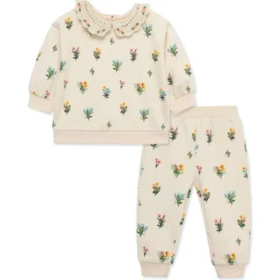 Little Me Baby Girl's 2-piece Print Sweatshirt & Joggers Set In Floral