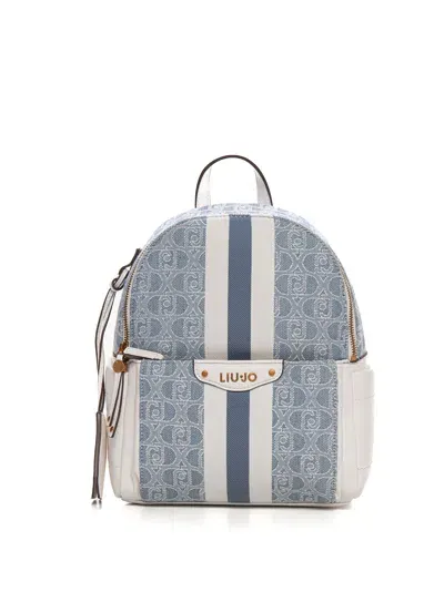 Liu •jo Backpack  Rucksack In Celeste-bianco