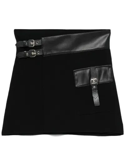 Liu •jo Belted Mini Skirt In Black