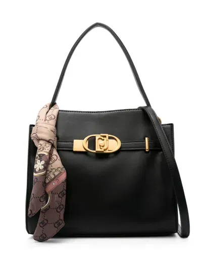 Liu •jo Black Tote Bag With Scarf