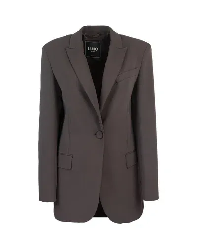 Liu •jo Blazer Aderente Marrone In X058a