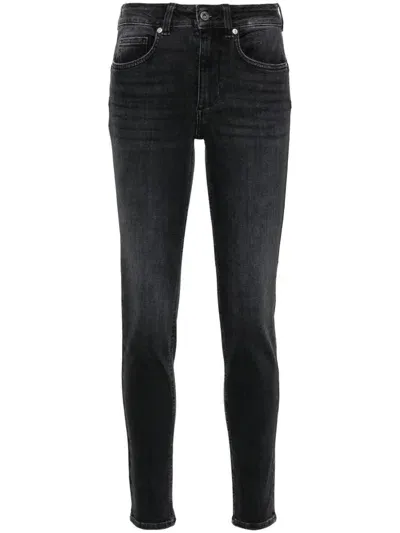 Liu •jo Bottom Up Jeans In Black