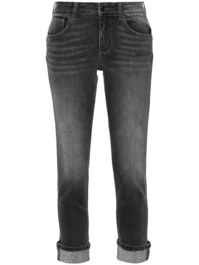 Liu •jo Bottom Up Jeans In Grey