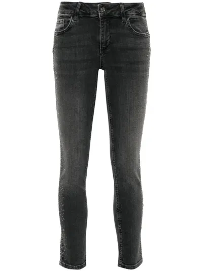 Liu •jo Bottom Up Jeans In Grey