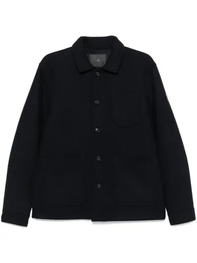 Liu •jo Brushed Shirt Jacket In Blue