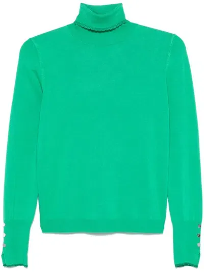 Liu •jo Chiusa Sweater In Green