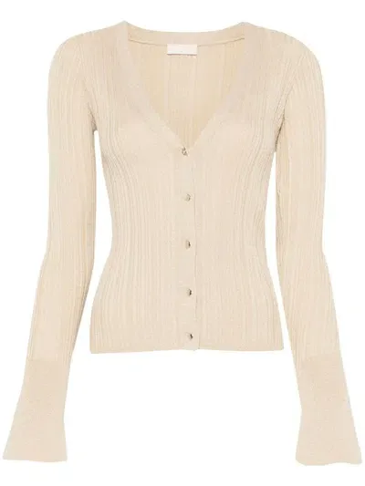 Liu •jo Costina Cardigan In Gold