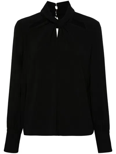 Liu •jo Crepe Blouse In Black