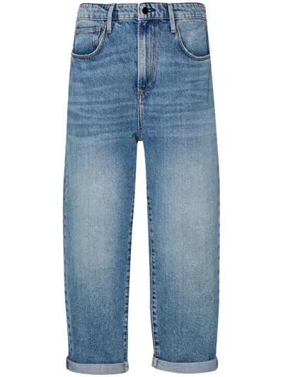 Liu •jo Cropped Boyfriend Jeans In Blue