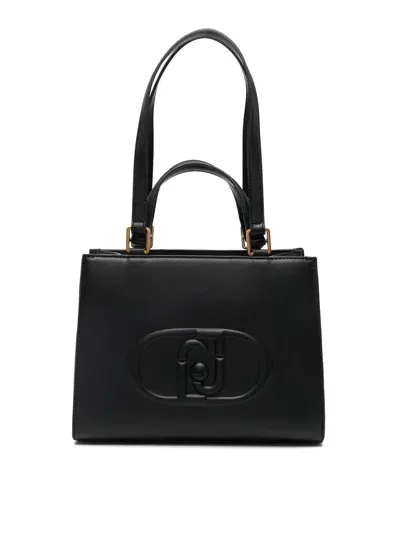 Liu •jo Embossed-logo Tote Bag In Black