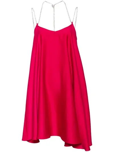 Liu •jo Envers Satin Dress In Pink