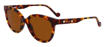 Liu-jo Eyewear Liu Jo Mod. Lj3609s Junior In Brown