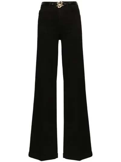 Liu •jo Flared Trousers In Black