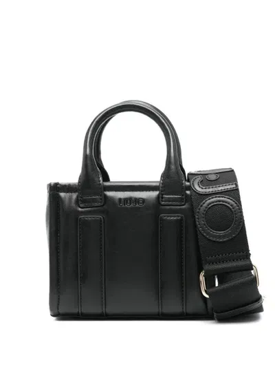 Liu •jo Handbag With Shoulder Strap And Logo In Black