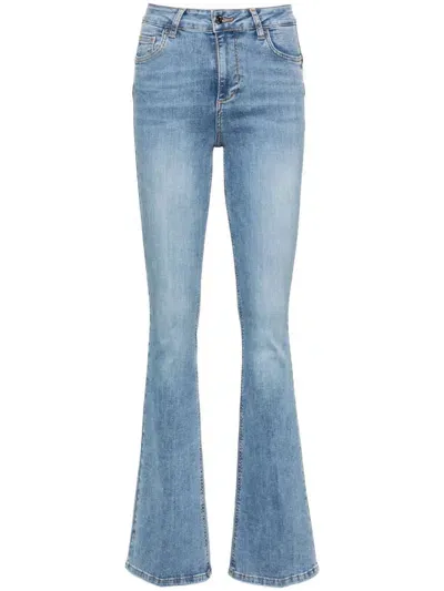 Liu •jo High-rise Flared Jeans In Blue