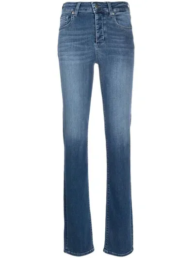 Liu •jo High-waist Straight-leg Jeans In Blue