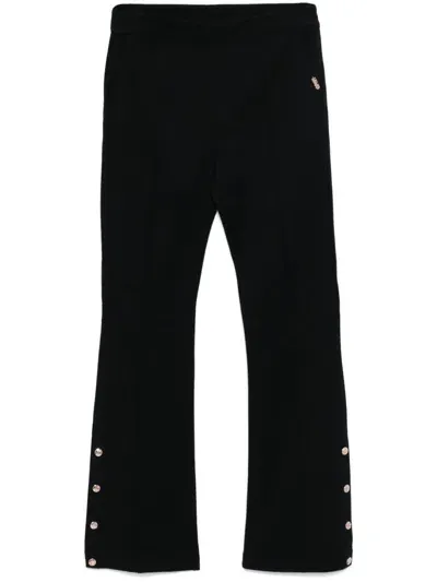 Liu •jo Jersey Trousers In Black