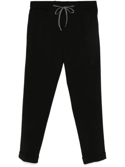 Liu •jo Jersey Trousers In Schwarz