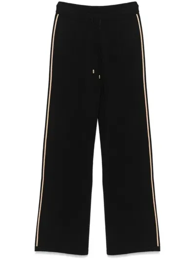 Liu •jo Knitted Trousers In Brown