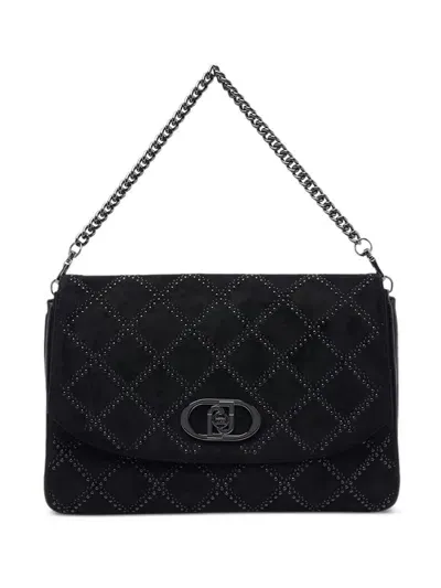 Liu •jo Large Logo Cross Body Bag In Black