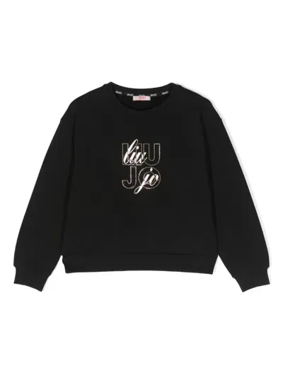 Liu •jo Kids' Sweatshirt Sweatshirt In Black