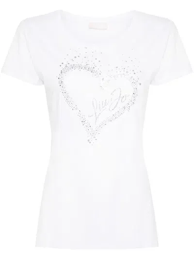 Liu •jo Logo-embellished T-shirt In White