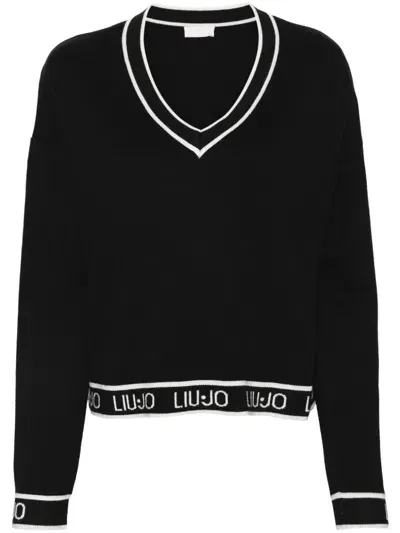 Liu •jo Logo-intarsia Sweat In White