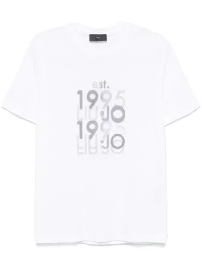 Liu •jo Logo-print T-shirt In Weiss