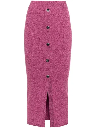 Liu •jo Lurex® Knit Skirt In Pink