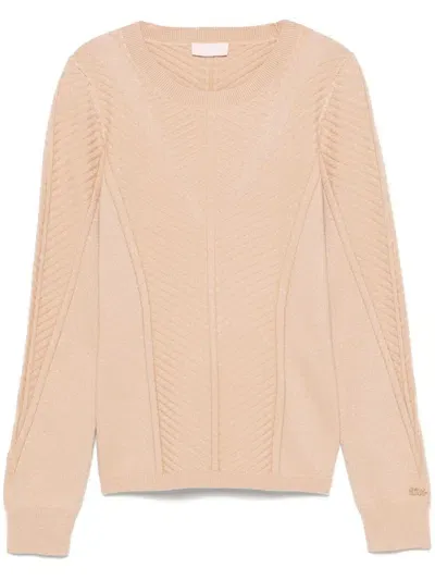 Liu •jo Lurex® Sweater In Neutral