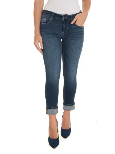 Liu •jo Monroe 5 Pocket Denim Jeans In Dark Denim