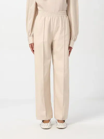 Liu •jo Low-rise Straight-leg Trousers In Beige