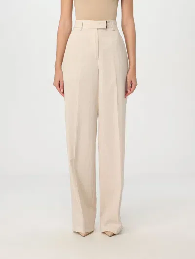 Liu •jo High-waist Palazzo Trousers In Beige