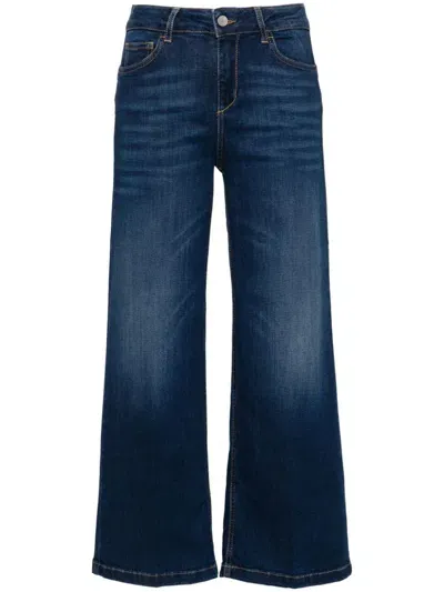 Liu •jo Parfait Cropped Jeans In Blue